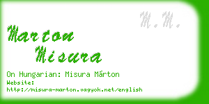 marton misura business card